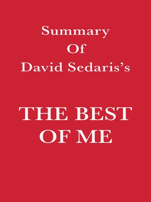 cover image of Summary of David Sedaris's the Best of Me